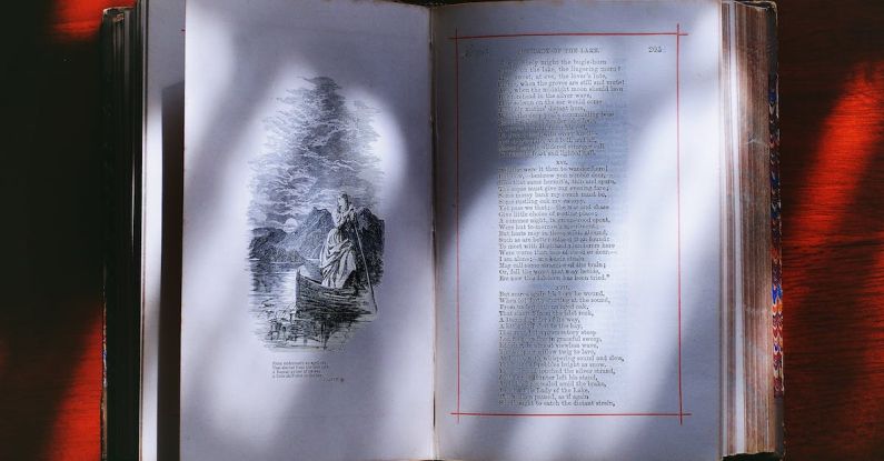 History - Photography of Opened Book